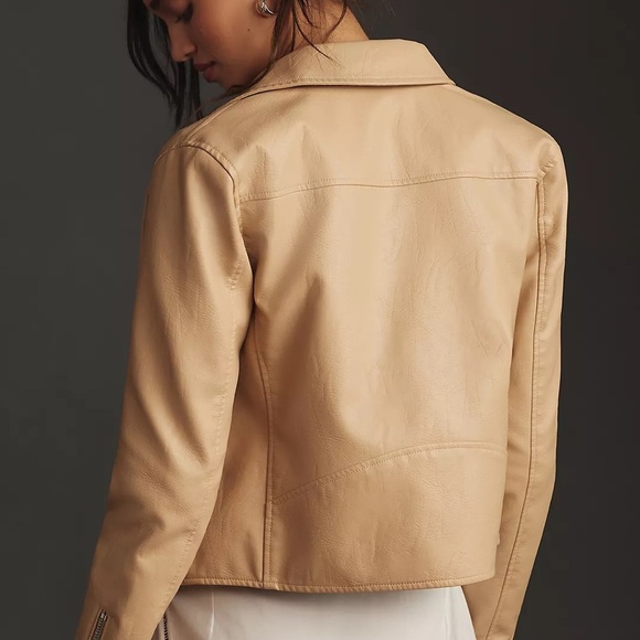 Anthropologie The Saige Faux-Leather Moto Jacket - Picture 2 of 9